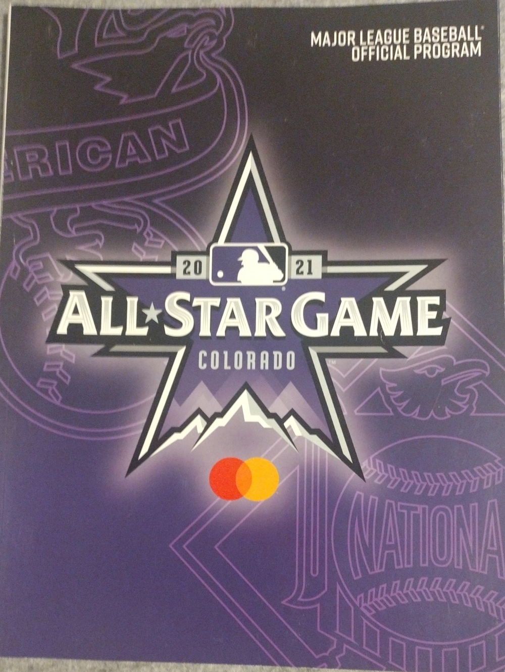 Major League Baseball 2021 All-Star Game Colorado Official Program - Purple